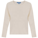 Pompomme Cream Ribbed Top
