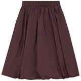 Pompomme Fig Taffeta Bubble Skirt