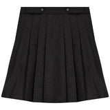 Pompomme Black Pleated Skirt