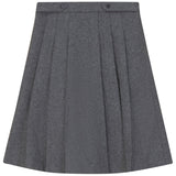 Pompomme Grey Pleated Skirt