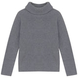 Pompomme Grey Ribbed Turtleneck