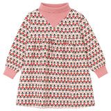 Mini P Cream/Red Printed Cord Dress