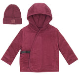 Mini P Red Chunky Corduroy Jacket And Hat