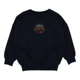 Analogie Navy Plaid Detail Boys Sweatshirt