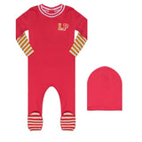 Parni Pink Varsity Colorblock Stretchy