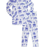 Parni Ivory/Blue Toile Pajamas