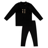 Bonjour Black Classic Double Breasted Set