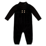 Bonjour Black Classic Double Breasted Romper