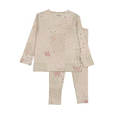 Bee & Dee Pink Organic Paper Print Pj's