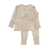 Bee & Dee Boys Organic Paper Print Pj's