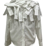 Papillon White/Blue Fann Set