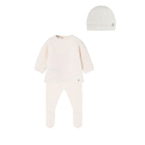 Paz Cream Textured Knit Set