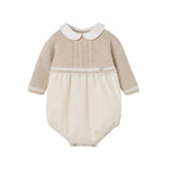 Paz Light Brown Knit Lua Romper