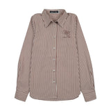Urban Edge Brown Pinstriped Shirt