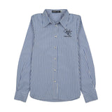 Urban Edge Blue Pinstriped Shirt