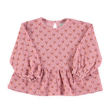 Piupiuchick Pink Arrows Terry Top