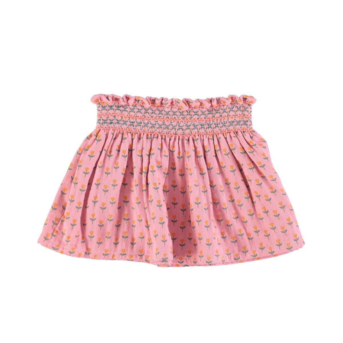 Piupiuchick Pink Little Flowers Short Skirt