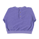 Piupiuchick Purple Terry Frill Sweatshirt