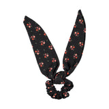 Piupiuchick Black Floral Scrunchie