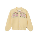 Goldie & Ace Cream Dahlia Collar Cardigan