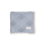 Bebe Organic Blue Plaid Patchwork Blanket