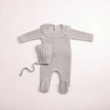 Bee & Dee London Fog Pleated Knit Footie Set