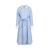 Poet Blue Stripe Erin Dress