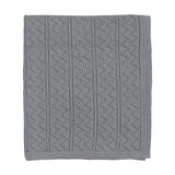 Bee & Dee Antique Blue Pointelle Blanket