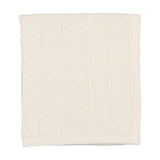Bee & Dee Arctic White Pointelle Blanket