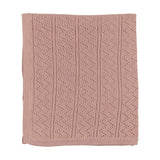 Bee & Dee Tea Rose Pointelle Blanket