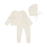 Bee & Dee Arctic White Pointelle Wrap Set