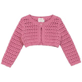 Pompomme Pink Crochet Cardigan