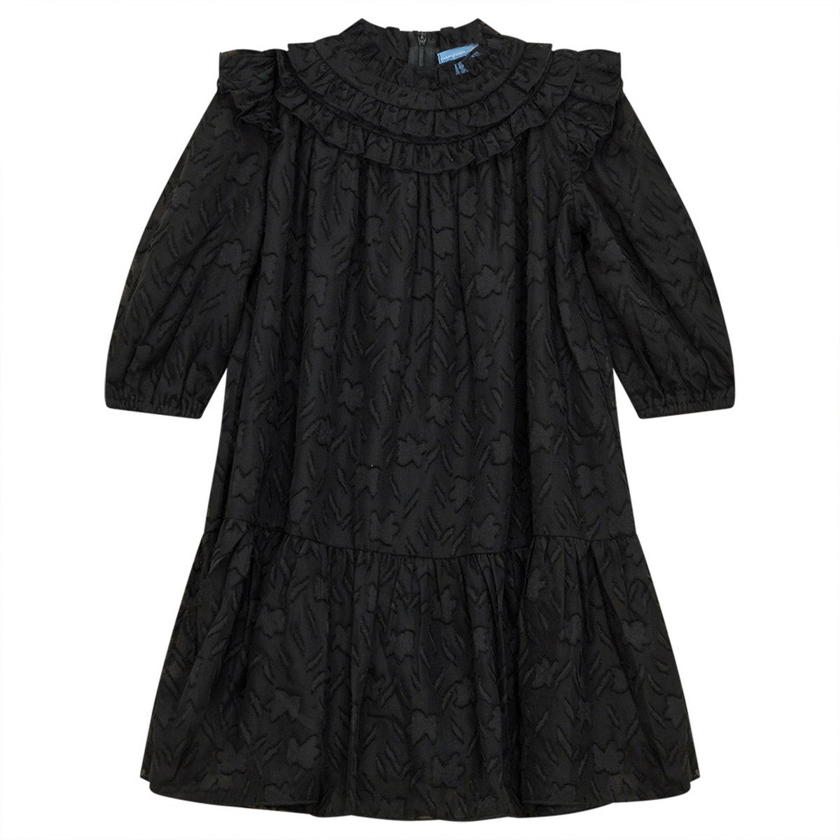 Pompomme Black Lace Dress