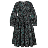 Jessie And James Green Abstract Flower Pookie Dress