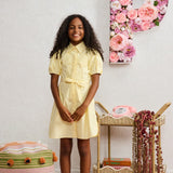 Porter Yellow Large Bow Dress