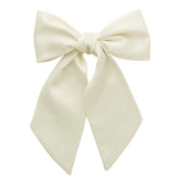 Project 6 Light Ivory Prima Viscose Bow Clip