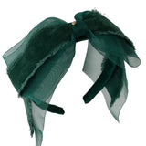 Project 6 Spruce Green Primrose Bow Headband