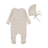 Bee & Dee Moonlight Print Wrap Footie Set