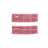 Project 6 Rose Pristine Pleats Clip Set of Two