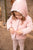 Bee & Dee Dusty Pink Quilted Print Velour Jacket & Blanket Set