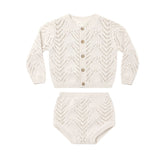 Quincy Mae Heathered Oatmeal Knit Set