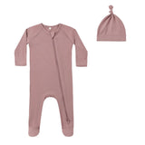 Quincy Mae Mulberry Bamboo Zip Footie Set
