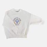 Minikid Cream Rackets Sweatshirt