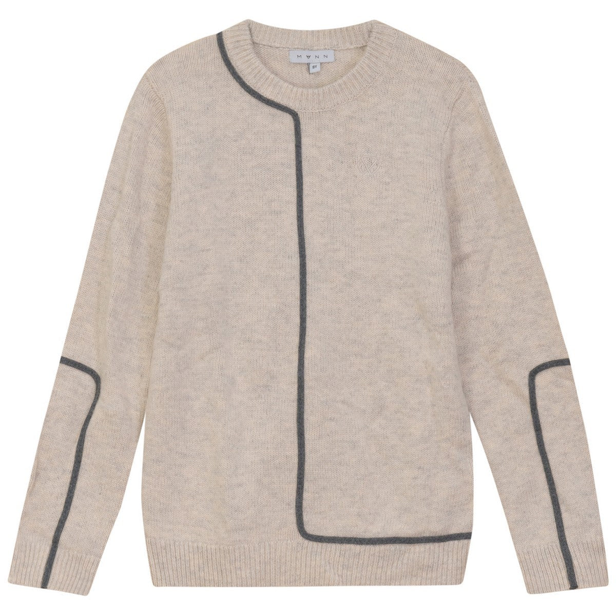 Mann Oat Contrast Detail Sweater