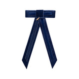 Project 6 Navy Rebecca Velvet Clip