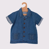 Retrokid Denim Collar Reed Shirt