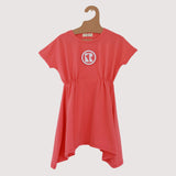 Retrokid Coral Rubber Logo Riley Dress