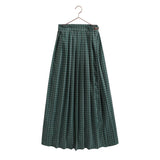 Retro Kids Gray/Green Rowan Gingham Maxi Skirt