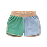 Sproet & Sprout Misty Blue Colourblock Terry Shorts
