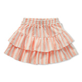 Sproet & Sprout Off-White Striped Layered Skirt